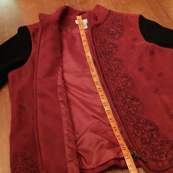 Coldwater Creek Faux Suede Jacket Top - Picture 9 of 9